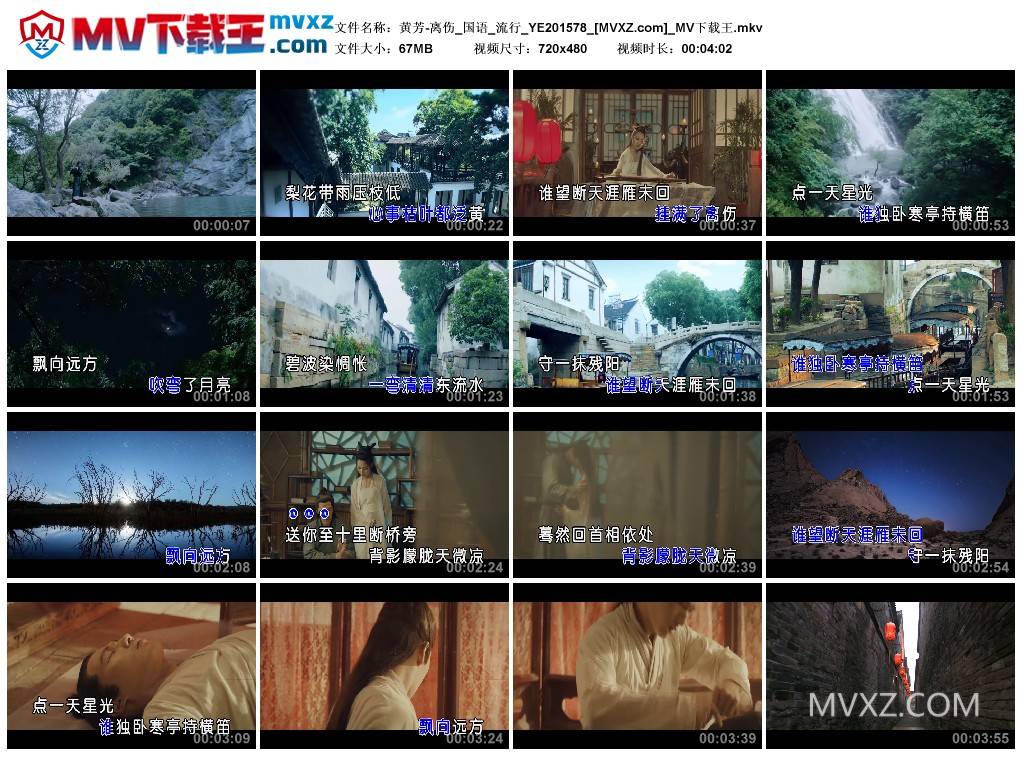 黄芳-离伤_国语_流行_YE201578